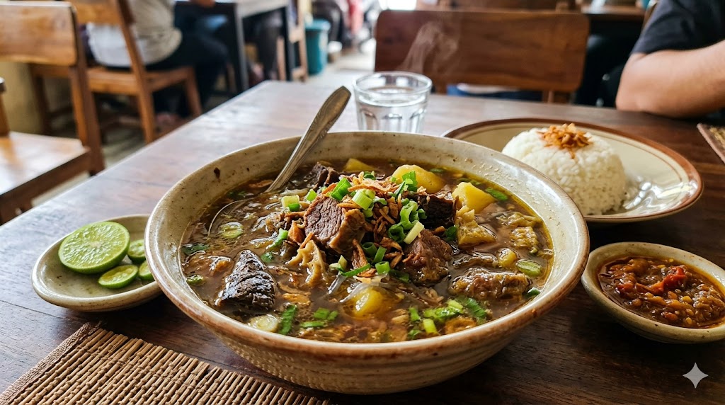 Sop Saudara Campur - sop dengan isian lengkap